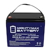 Mighty Max Battery 12V 75AH GEL Battery Replacement for Gendron-Solo XLC Bariatric ML75-12GEL179